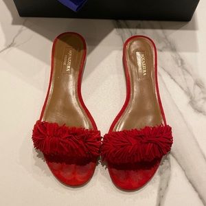 COPY - Aquazzura Red Fringe Sandals 🤍